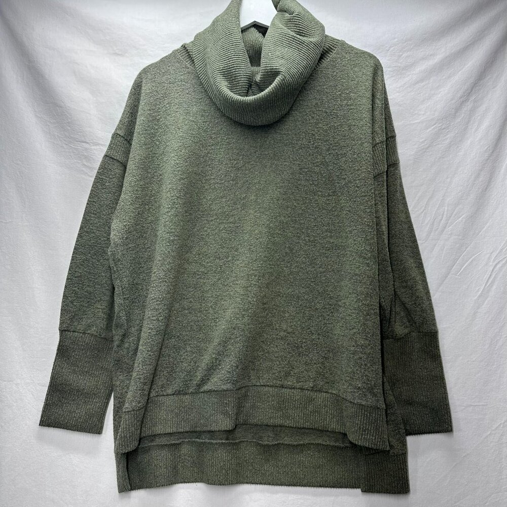 Angels Forever Young Cowl Neck Sweater Women Size XLarge Ribbed Pullover